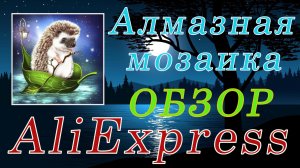 Алмазная мозаика с АлиЭкспресс. ЕЖИК. ОБЗОР.