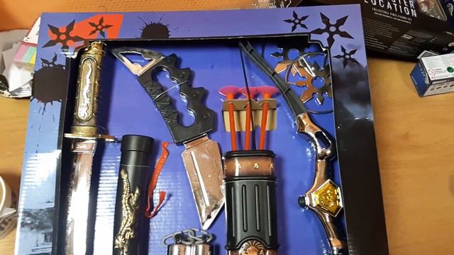 Набор игрушечного оружия большой "Ниндзя" 11 предметов Fun Toy 44407