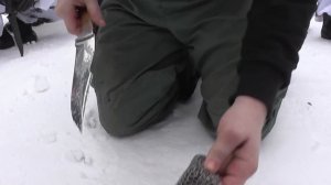 Тестирование непрорезаемой ткани и кольчуги на порез и пробитие ножом