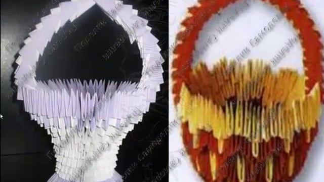 Mодульное оригами корзинка смотреть онлайн