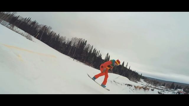 #Банда59 Очередное улетное видео. Горнолыжная база Такман Открытие. Сноубод. GoPro. смотреть онлайн