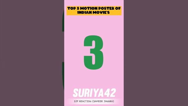 Top 6 motion poster of Indian movie's #reaction