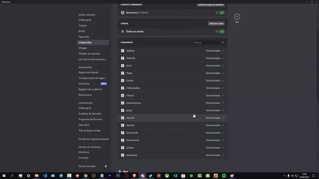 Slash commands não aparece Discord slash commands not appearing
