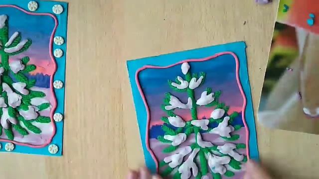 Студия Мастерская чудес. Видеозанятие Маленькая елочка в технике пластилинография. Часть 7.