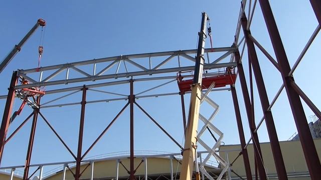 МОНТАЖ ФЕРМЫ ДВУМЯ КРАНАМИ смотреть онлайн