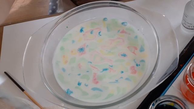 Рисуем на молоке / альтернатива Эбру