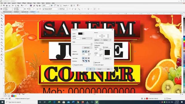 How to Make Juice Center Flex Banner In CorelDraw || Juice Banner Design || Juice Shop Banner Desig смотреть онлайн