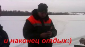 Снегоход "Тайга" по мокрому снегу.