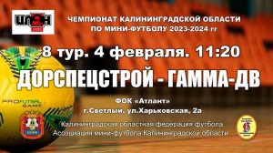 04.02.24. Мини-футбол. Суперлига. Дорспецстрой - Гамма-ДВ