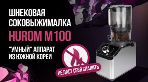 Шнековая соковыжималка М100. "Умный" аппарат их Южной Кореи, который не даст себя спалить!