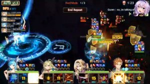 King's Raid - Upper Dungeon Chapter 7 with Clause, Tanya, Priscilla and Laias