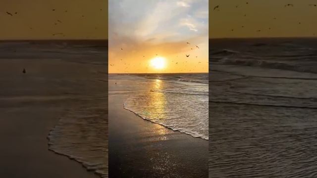 Закат на море
