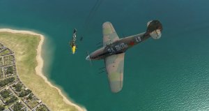 Hawker Hurricane Mk II против  Bf109 F-2,  победа.