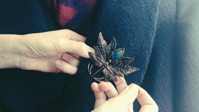 Эльфийская фибула для волос, гальванопластика. Как закрепить фибулу на одежде? смотреть онлайн