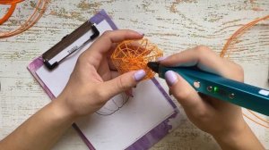 Рисуем 3D  ручкой: тыква