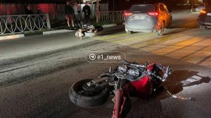 Чёрная "бэха" сбила байкеров - видео удалили, но... не совсем