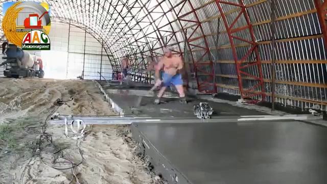 Каркасный арочный ангар