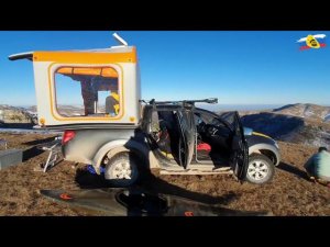 Путешествие по Дагестану с надувной автомобильной палаткой для пикапа.