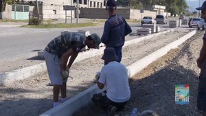 Дагестан. Строительство парковой зоны по проекту ЕР (г.Кизилюрт, сел.Бавтугай, 2018 год)