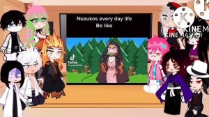 Past hashira and uppermoon react to Nezuko ??(Ubuyashiki+Muzan)