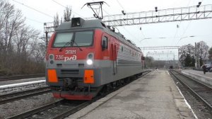 Смена электровоза ЭП1М-736 на тепловоз ТЭП70-0500 на станции Елец