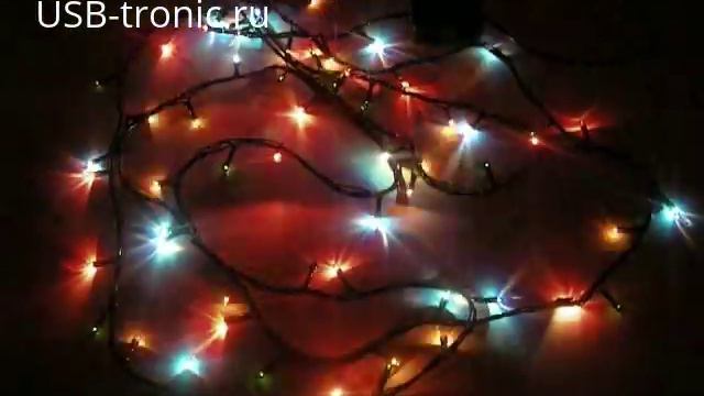 Праздничная гирлянда многоцветная | Новогодние гирлянды на USB-tronic.ru