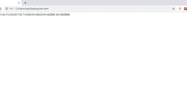 Factorial in javascript | Factorial math javascript