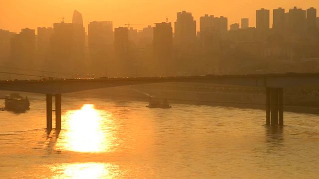 Chongqing Sunset, China смотреть онлайн