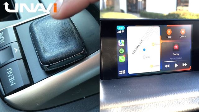 How to Control Android Auto using Lexus Joystick with UNAVI Android Auto Add-on смотреть онлайн