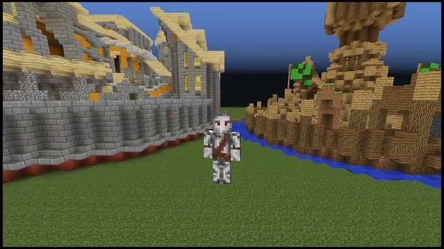 ЭПИК БИТВА СТРОИТЕЛЕЙ - ЗАМОК В МАЙНКРАФТ КРАСИВЫЕ ПОСТРОЙКИ В МАЙНКРАФТЕ Dalaxys против