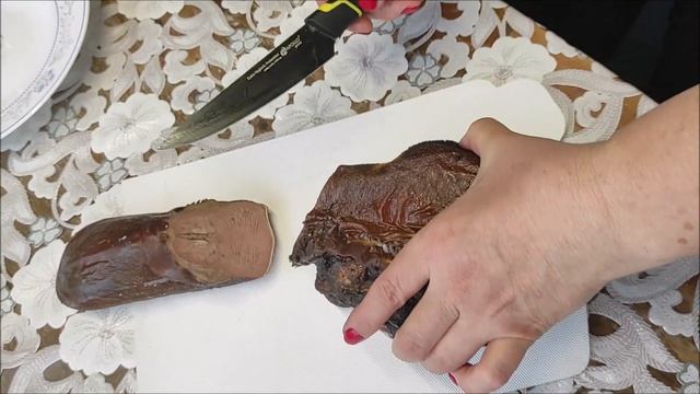 КОПЧЁНОЕ МЯСО.Язык горячего копчения.