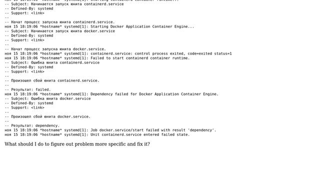 DevOps & SysAdmins: docker-ce worked on CentOS 7 VPS but no longer works смотреть онлайн