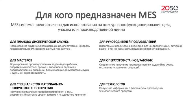 2050-Интегратор о собственных разработках MES смотреть онлайн