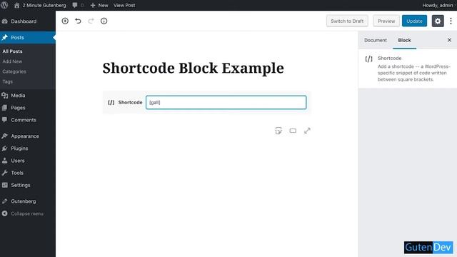 2 Minute Gutenberg - Widget Blocks - Shortcode - WordPress 5.0 смотреть онлайн