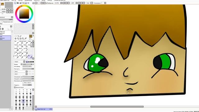 как нарисовать рисунок в программе paintool sai (часть 2) смотреть онлайн