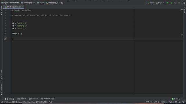 Python Practice Series 1 | Beginners | Level 1 | Basic | Swap Variables | Programming Exercises