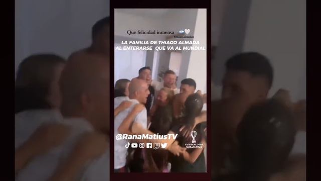 LA REACCIÓN DE LA FAMILIA DE THIAGO ALMADA | #ARGENTINA 🇦🇷 | #QATAR2022 🇶🇦⚽️