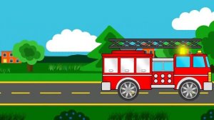 ПОЖАРНАЯ МАШИНА спасает Лес от ОГНЯ. Собираем машинку из пазлов