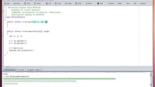 Java - Methods - Returning Values