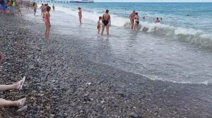Лазаревское шторм на море 22 июня 2022