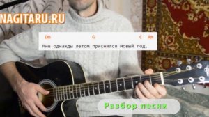 Разбор песни Новогодние игрушки, на гитаре