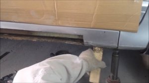 Ремонт правого порога Honda Civic 8 gen / Honda Civic 8 gen r side sill repair