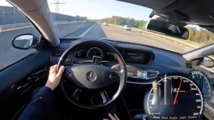 2009 Mercedes Benz CL 500 4MATIC 388 PS TOP SPEED GERMAN AUTOBAHN DRIVE POV