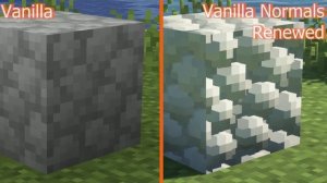 Minecraft Vanilla vs Vanilla Normals Renewed | Texture Comparison