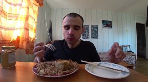 МУКБАНГАСМР ГРЕЧКА с КОТЛЕТОЙМЯСНОЙ РУЛЕТСОУС-МАЙОНЕЗ, ГОРЧИЦАОБЖОРЕДАEATINGУЖИНASMRMukbang#143