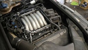 Audi A6 C5 2.8 AMX engine sound. Ауди А6 работа двигателя.