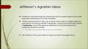 Thomas Jefferson's Agrarian Democracy