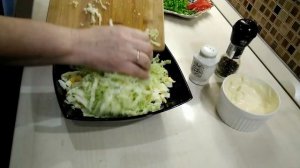 Салат из фасоли. Быстрый рецепт очень вкусного салата!