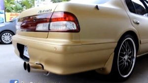 Nissan Cefiro Wrap Matt Glod by autocarwrap