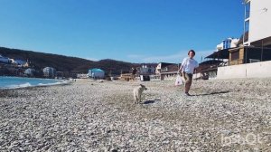 Новомихайловский 11.04.22жара, а море ледяное?